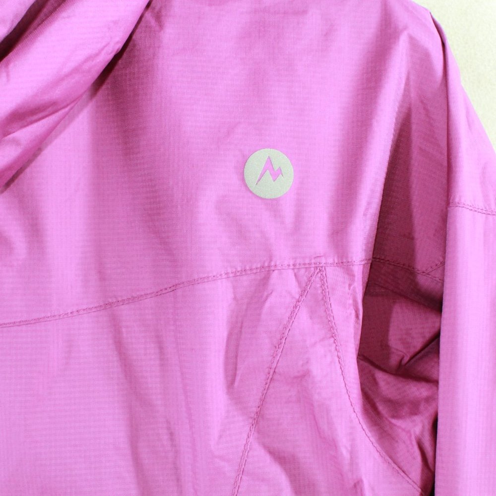 Marmot Purple Full Zip Lightweight Windbreaker Rain Hooded Jacket Size M - Picture 6 of 7